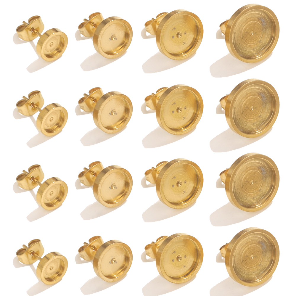 Resin Craft Projects - 10 sztuk ze stali nierdzewnej złoty