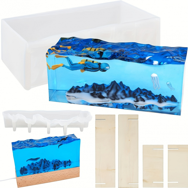 1 Zestaw Form Silikonowych do  – Resin Ocean Wave Mold recenzja i cena